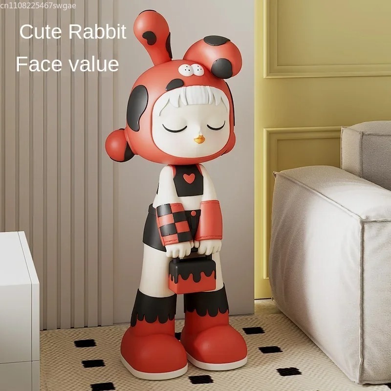 Crafting Resin - Estátua de Menina em Estilo Cartoon,