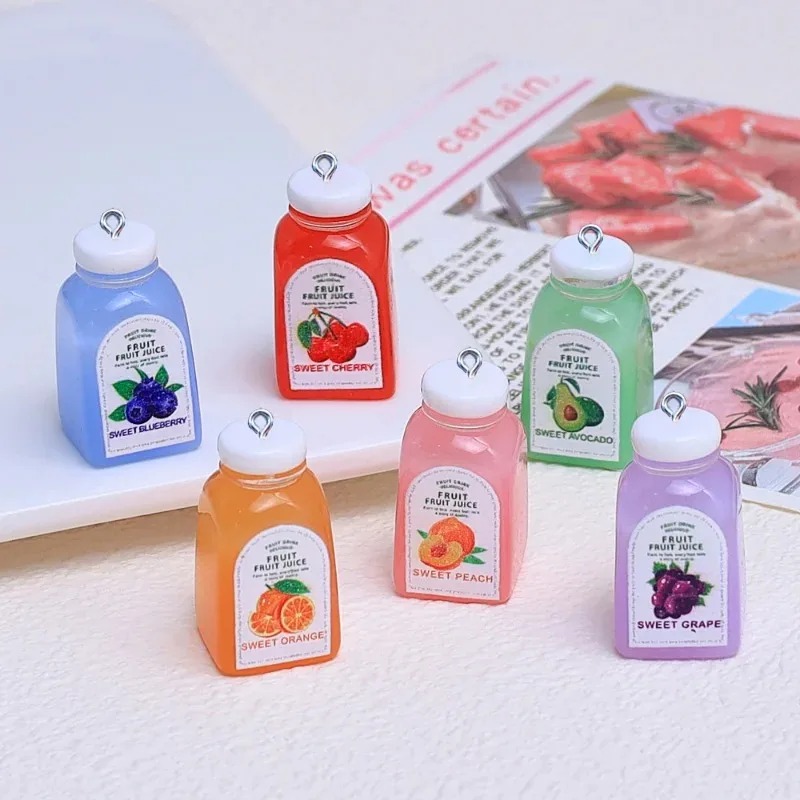 Resin Craft Material - 10 Peças Pingentes de Resina Kawaii