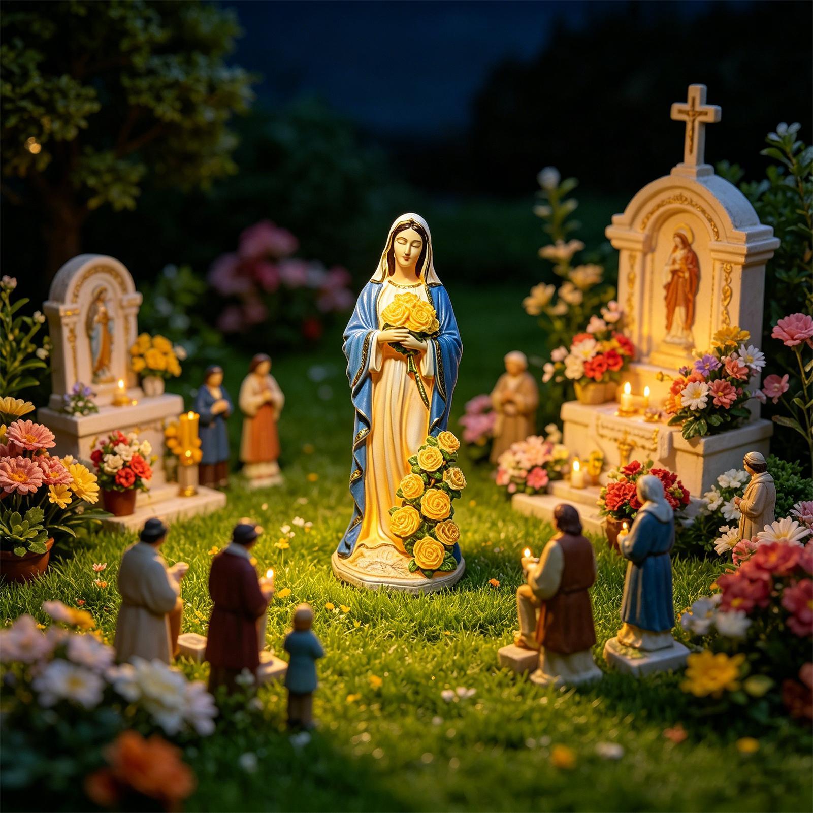 Estátua Solar da Virgem Maria  - Crafting Resin avaliação e preço