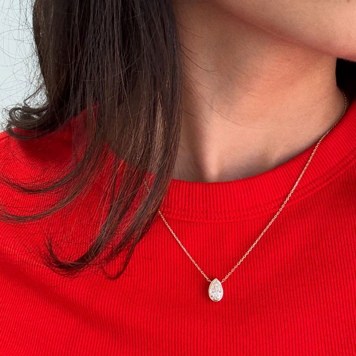 Colar com Pingente Solitário d - Bezels Set Pendant avaliação e preço